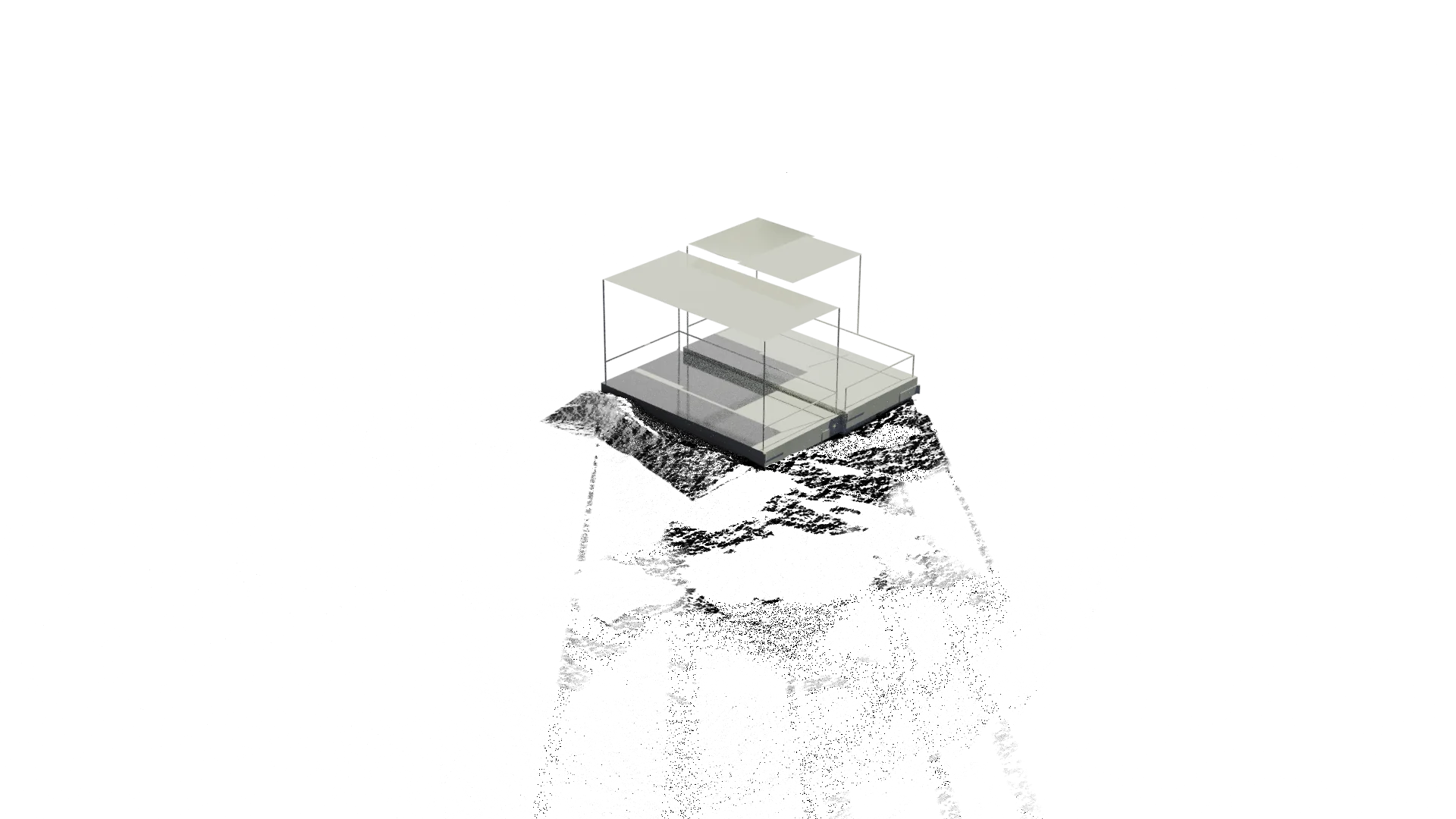 first drawing of the raft